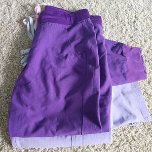 FIGS: Ultraviolet Purple & Lavender Dew scrub bottoms